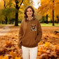 🔥 63% Off Today | Women's Highland Cow Fleece-Lined Hooded Sweatshirt