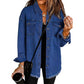💜 LAST DAY PROMOTION - 50%OFF 💜Oversized Fringe Denim Jean Jacket with Pocket