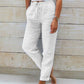🌸Women's Elastic Waist Cotton Linen Casual Pants🍀