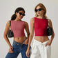 💖High Neck Slim Fit Crop Tank Shirt Y2k Tops