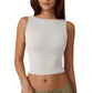 💖High Neck Slim Fit Crop Tank Shirt Y2k Tops