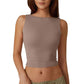 💖High Neck Slim Fit Crop Tank Shirt Y2k Tops