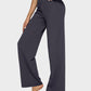 Women's High Waist Stretch Casual Yoga Wide Leg Pants