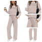⏳⏰Women's Crew Neck Top & Drawstring Pants Set👚👖