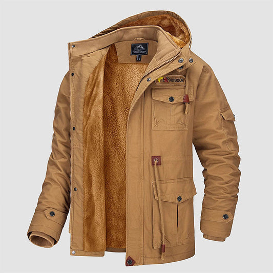 ⏳Time-Limited Special⏰Men's Winter Drawstring Cotton Military Driver Jacket - Comfort and Style Combined