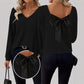 🎁New arrival 50% OFF💥Women's V-Neck Sweater with Elegant Back Bow Tie
