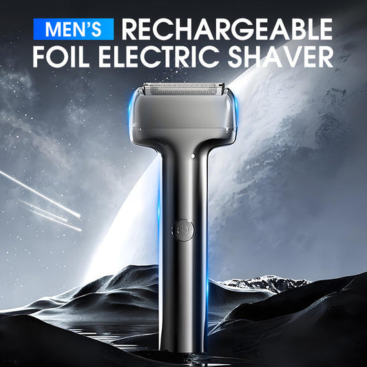 🪒 Men's Rechargeable Foil Electric Shaver – Efficient Close Shaving, Cordless Portable Wet & Dry Beard Razor for Daily Grooming