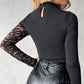 📢📢60% OFF !!!⏰Women's Asymmetrical Cutout Lace Sleeve Top
