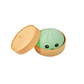 Cute Dumpling Squeeze Toy with Steamer