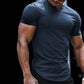 👕 LIMITED-TIME 50% OFF! 💪 Men's Casual Solid Athletic V-Neck T-Shirt – Slim Fit, Premium Stretch, Modern Style ✨