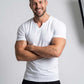 👕 LIMITED-TIME 50% OFF! 💪 Men's Casual Solid Athletic V-Neck T-Shirt – Slim Fit, Premium Stretch, Modern Style ✨