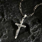 ✝️Necklace with gold crucifix pendant