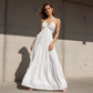 👗 🌞 Halter Backless Tiered Maxi – Deep V, Adjustable & Flowy Boho (Black/White/Yellow) 🏖️