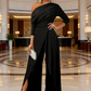👗✨Women's Elegant One-Shoulder Jumpsuit – Wide-Leg Flow, Wrap Skirt Detail & Premium Breathable Fabric for a Chic Look 💃