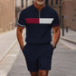 👕Summer Hot Sale 50% OFF⭐Men's Quarter-Zip Shirt & Shorts Set