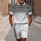 👕Summer Hot Sale 50% OFF⭐Men's Quarter-Zip Shirt & Shorts Set
