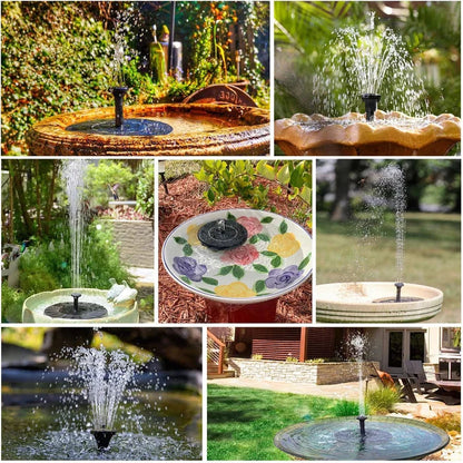 🌞⛲Compact Solar Bird Fountain Pump – Keep Your Garden Alive!🏖️