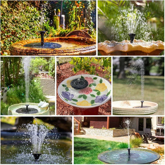 🌞⛲Compact Solar Bird Fountain Pump – Keep Your Garden Alive!🏖️