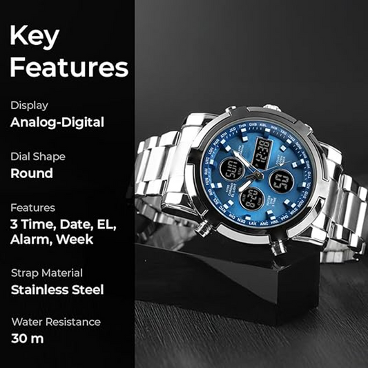 ⌚Waterproof Military Watches for Men – Analogue-Digital, Durable & Functional Design for Outdoor Activities🏕️