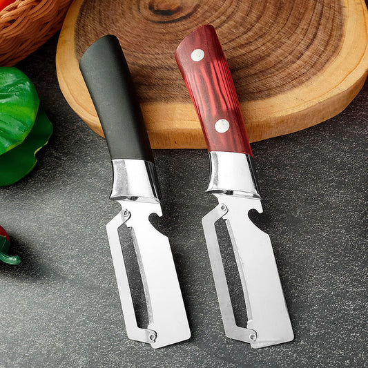 🥒  Thickened Stainless Steel Multi-Peeler – Heavy-Duty, Wide Blade, Bottle Opener 🍺