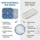 📢Buy 2 Get 1 Free⏰ Silicone Soccer Ball Ice Cube Tray – 5.5 cm Cubes, Slow-Melting, Leak-Proof Design