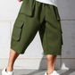 🩳 50% OFF NOW! 🔧Men's Casual Cargo Capri Shorts – Large Pockets & Wide-Leg Fit 🌲