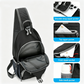 🎒✨ Unisex Outdoor Sling Bag – Multi-Pocket, Water-Resistant, Breathable Back 🌦️