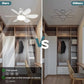 ⏳LAST DAY SALE 🔥40W LED Ceiling Fan Light – 20.5” Ultra-Quiet with Remote 🎯 | E27 + FREE B22 Adapter 🔌 | For Bedroom 😴, Kitchen 👩‍🍳 & Garage 🛠️