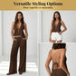 Women's Halter Neck Backless Two-Piece Set