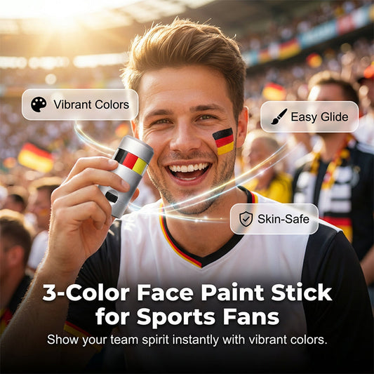 🏆🌈 National Flag Face Paint Stick for Sports Fans ⚽🎉