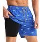 📢📢50% OFF !! ⏰Men's 2-in-1 Comfort-Lined Shorts