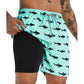 📢📢50% OFF !! ⏰Men's 2-in-1 Comfort-Lined Shorts
