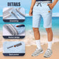 🩳 Men's Color-Block Shorts – Drawstring, Cotton Blend, Casual ✨