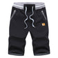🩳 Men's Color-Block Shorts – Drawstring, Cotton Blend, Casual ✨