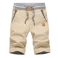 🩳 Men's Color-Block Shorts – Drawstring, Cotton Blend, Casual ✨