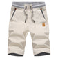 🩳 Men's Color-Block Shorts – Drawstring, Cotton Blend, Casual ✨