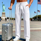 👖Men's Elastic Waist Drawstring Straight Leg Pants