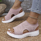 💐Women's Breathable Knit Platform Sandals – Air-permeable knit upper, cushioned sole & lightweight comfy summer footwear ✨