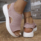 💐Women's Breathable Knit Platform Sandals – Air-permeable knit upper, cushioned sole & lightweight comfy summer footwear ✨