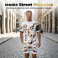 👕 50% OFF NOW! ⏰ Men's Lion Graphic Set – Bold lion print & breathable fabric – Relaxed fit, perfect for streetwear or casual days – cool 2-piece style 🩸😎