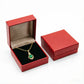 🔥2026 Hot Sale 50% OFF！！🎁Elegant Four-Leaf Clover Teardrop Necklace 14K gold plated, a symbol of good fortune,💎💖