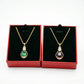 🔥2026 Hot Sale 50% OFF！！🎁Elegant Four-Leaf Clover Teardrop Necklace 14K gold plated, a symbol of good fortune,💎💖