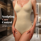Seamless V-Neck Shapewear Bodysuit for Women