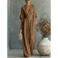 👗Women's V-Neck High Waist Wide Leg Jumpsuit – Flowy & lightweight – Flattering fit, perfect for summer events or resort wear – effortless elegance 🌸