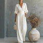 👗Women's V-Neck High Waist Wide Leg Jumpsuit – Flowy & lightweight – Flattering fit, perfect for summer events or resort wear – effortless elegance 🌸