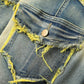 ⏳Time-Limited Special⏰Men's Deconstructed Frayed Flare Jeans – Heavy Distressing, Vintage Wash, Patchwork Details ✨