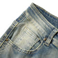 ⏳Time-Limited Special⏰Men's Deconstructed Frayed Flare Jeans – Heavy Distressing, Vintage Wash, Patchwork Details ✨