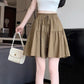 🎀 High Waist Wide-Leg Skorts with Ruffled Edges – Adjustable Fit & Flattering A-Line 👗