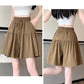 🎀 High Waist Wide-Leg Skorts with Ruffled Edges – Adjustable Fit & Flattering A-Line 👗