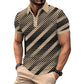 Men’s Geometric Polo Shirt 🧵 Athletic Muscle Fit 👕